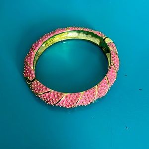 Lilly Pulitzer pink bangle bracelet